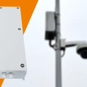 XP1000 — Coffret chargeur IP66 candélabre 1000VA double 24V/48V (collier de serrage inclu)