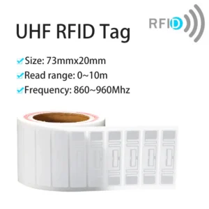 Tag UHF auto-adhésif 73x20mm — portée 10m