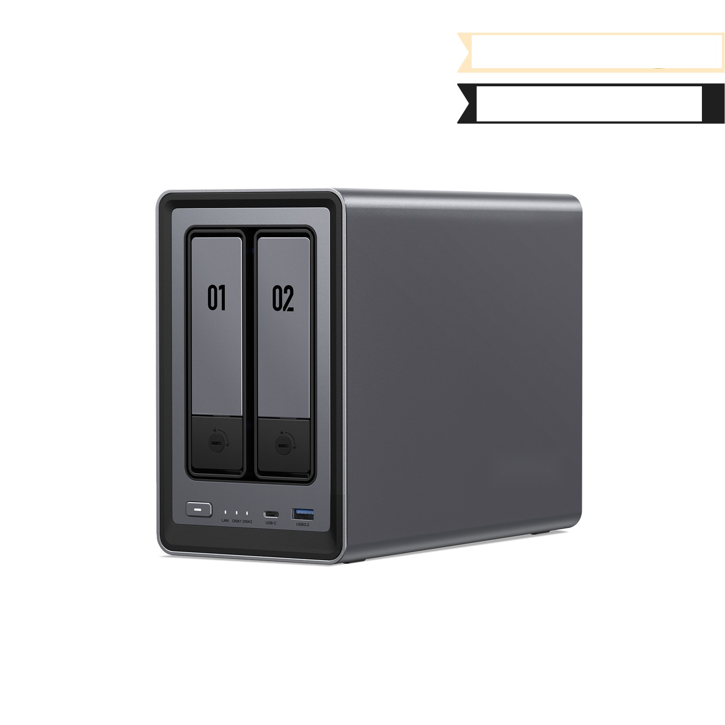 NAS 2 baies Intel pour vidéosurveillance jusqu'à 25 caméras